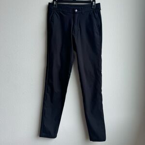 Lululemon Commission Pant Slacks Slim Fit *Warpstreme 30" Black Size 28 Travel
